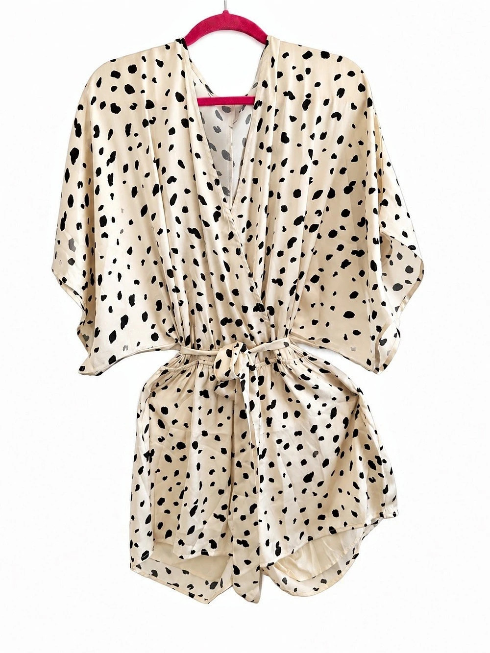 Pink Lily Animal Print Romper